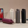 550ml Matte 304 Stainless Steel Insulated Tumbler, Flip Straw Lid Water Bottle for Office & Daily Use
