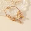 Handmade Beaded Bracelet With Heart Pendant Crown Crystal Rhinestone Charm Jewelry