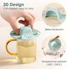 Silicone Cup Covers, -Designed Cup Cover With Tea Bag Holder Mug Lid For Coffee Milk Tea