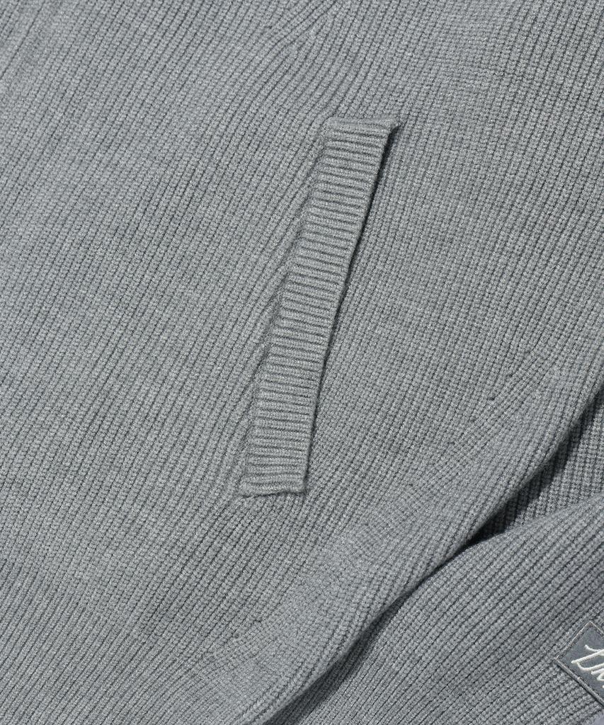 Distn9Ne Wappen Knit Zip-Up Hoodie Melange Grey (Lp5Su517-097)