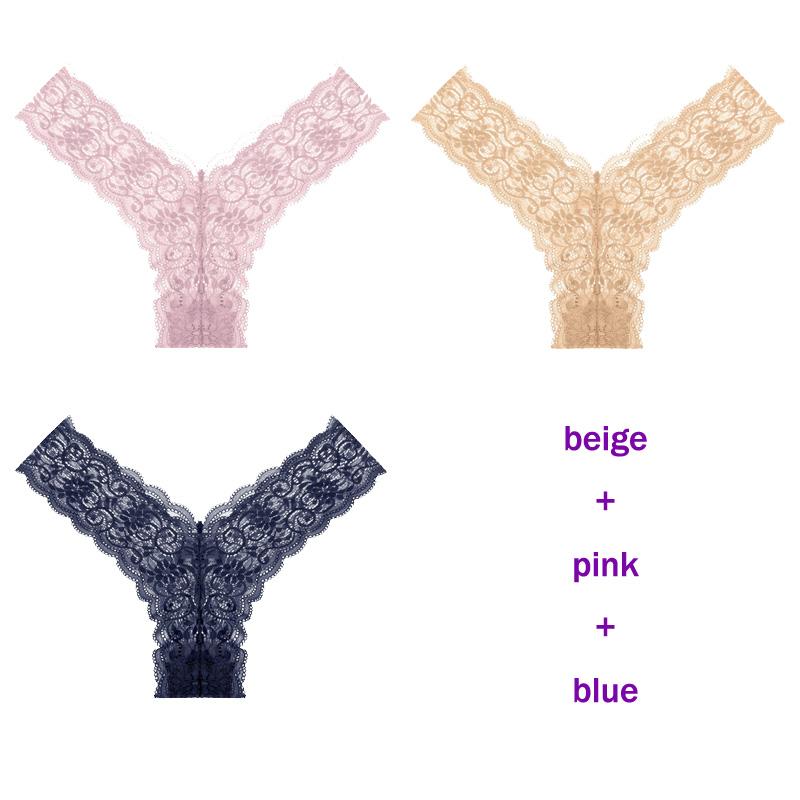 CINOON 3 Teile/los frauen höschen Transparent Low-Taille Unterhose Aushöhlen Tanga Weibliche Nahtlose G-String Sexy Unterwäsche Spitze Dessous panty