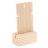 Natural Wooden Earring Holder Stand Jewelry Organizer Display Storage Rack S