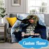 Custom Name Labyrinth Journey Blanket bed sofa Blanket Flannel Blanket for Camping, Hiking, Picnic Essentials,gift for Fan family