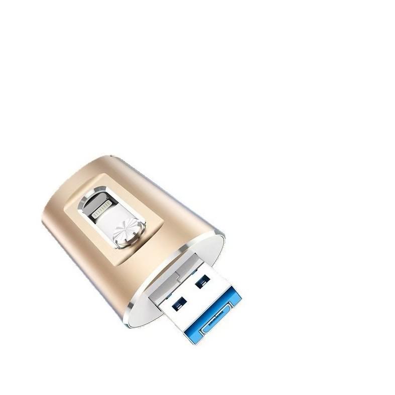 

Многофункциональная USB-флешка на 1 ТБ: Большая емкость, 3-в-1 для Apple и Android, Расширяемый до 512 ГБ, Выдвижная конструкция 8GB