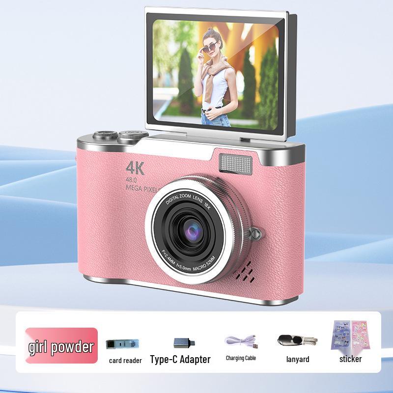 4K Retro CCD Portable Camera for Students - Children's Day Gift