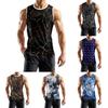 Modische 3D-bedruckte Grafik-Sommerweste für Herren, lässiges Streetwear-Top mit Sternengrafik, locker, ärmellos, Fitness-Pullover-Top 2025