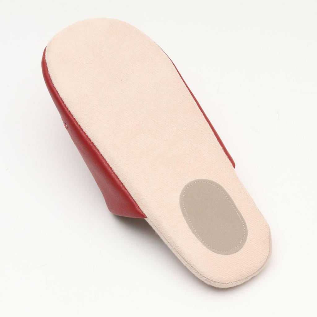 LISA LARSON Footprint Mikey Slippers Nordic Lisa Larson Room Shoes for Women and [Cute Men] (Size M, Red)