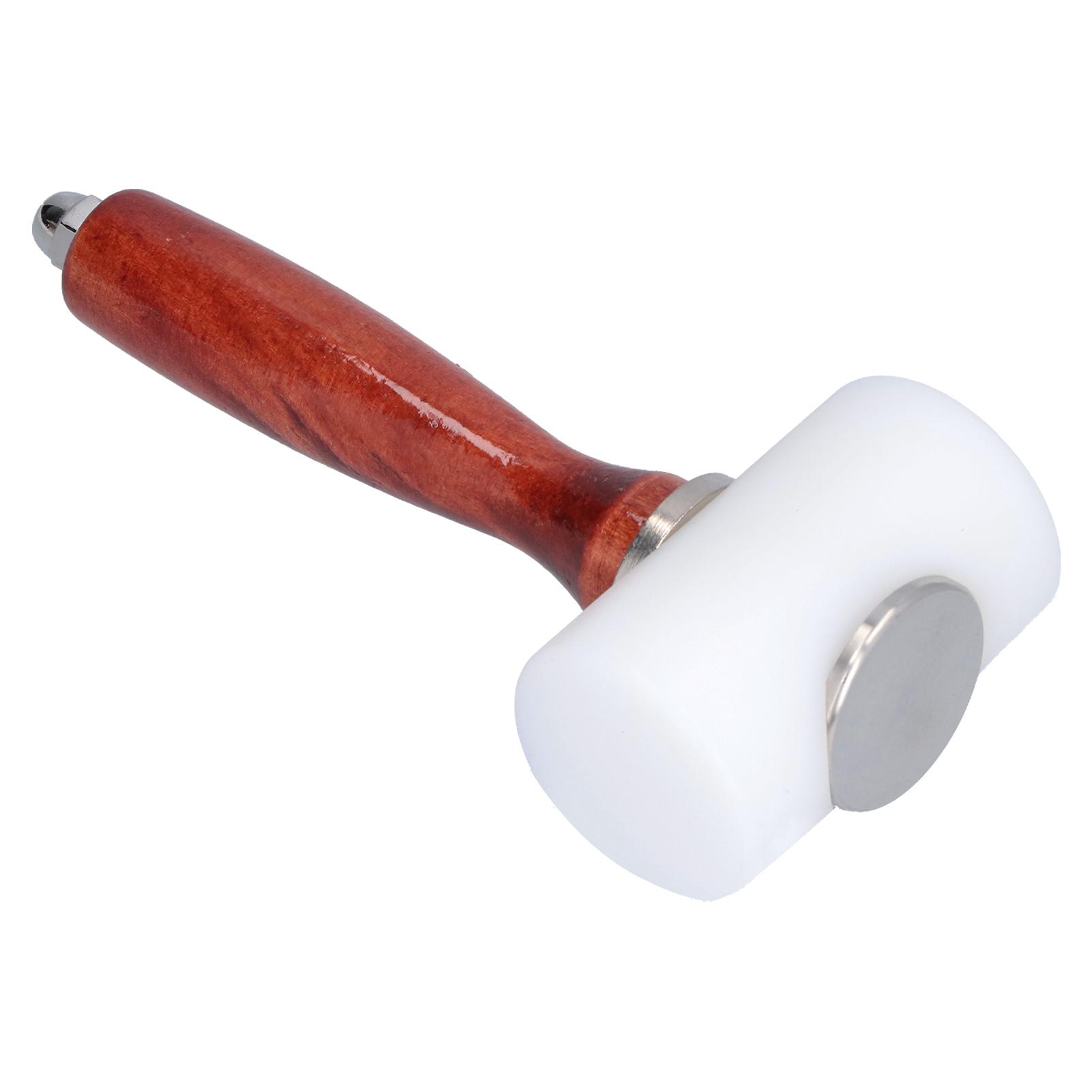 

Leather Carving Hammer NonSlip and Durable Wood Handle Nylon Hammer for Stamping Sew Leather