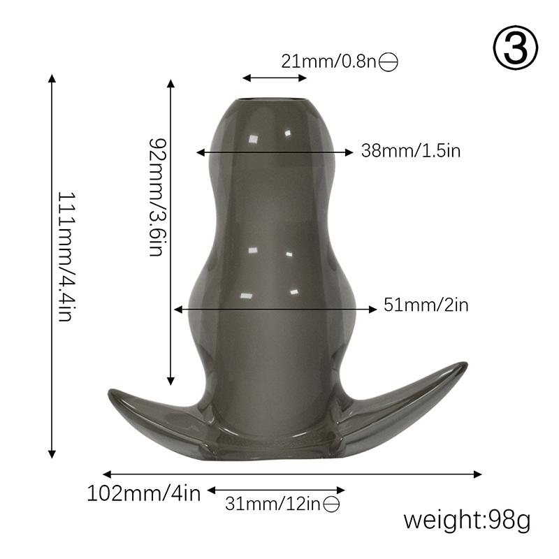 5 Sizes Hollow Anal Plug Dilator Soft Speculum Prostate Massager Butt Plug Set Intimate Enema Sex Toys Women Men Intimate Goods