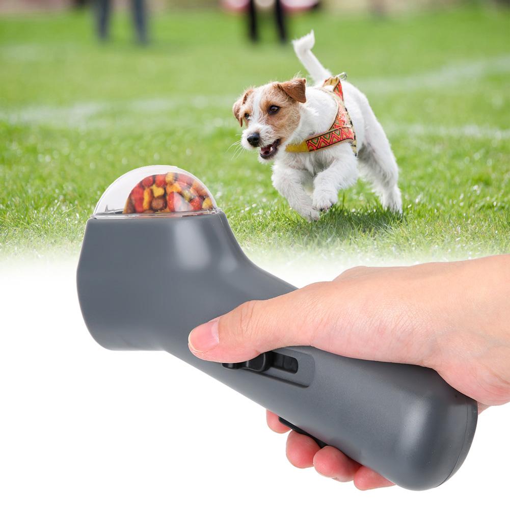 

Dog Pet Treat Launcher Pet Interactive Snack Food Giving Training Feeder Toy