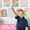 Sound Wall Classroom Phonics Posters - Syllable Types Posters For Classroom Decor, Long and Short Vowel Sounds Chart, Digraphs and Blends Poster, 9
