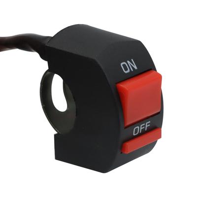7/8" Motorcycle Handlebar Kill On-Off Latching Switch 12V Scooter Atv Dirt Bike