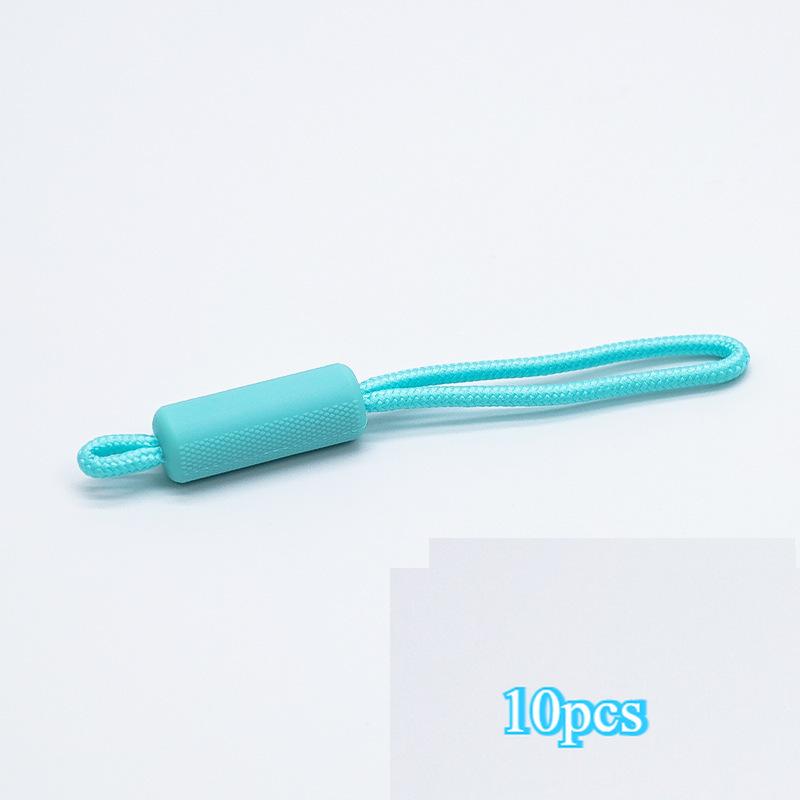 10PCS Long Handle Zipper Pullers Zipper Slider Extension Rope Garment Bag Zipper Repair Tools DIY Sewing Supplies