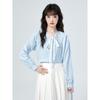 2026 Spring Lace Tie Loose Collar Long Sleeve Women's Shirt