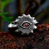 New Devil's Eye Jewelry Retro Men's Ring with Gemstones