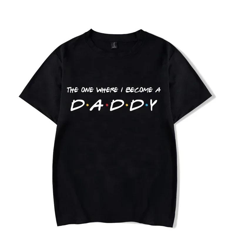

Womens Tshirt Couple Matching T Shirts The One Where I Become Mommy Daddy T Shirt Baby AnnounceUnisext Tees Causal Summer Tops S