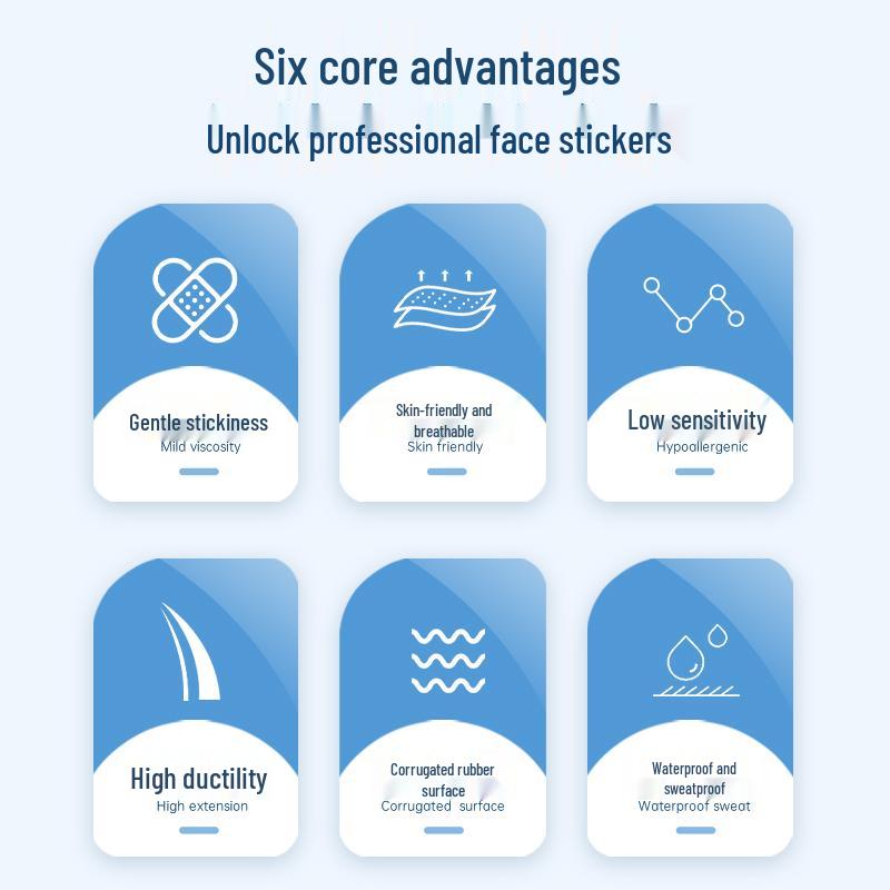 Spot Skiing Anti-Freeze Face and Chest Protection Stickers - Elastic Sports Bandage for Skiers and Fitness Enthusiasts