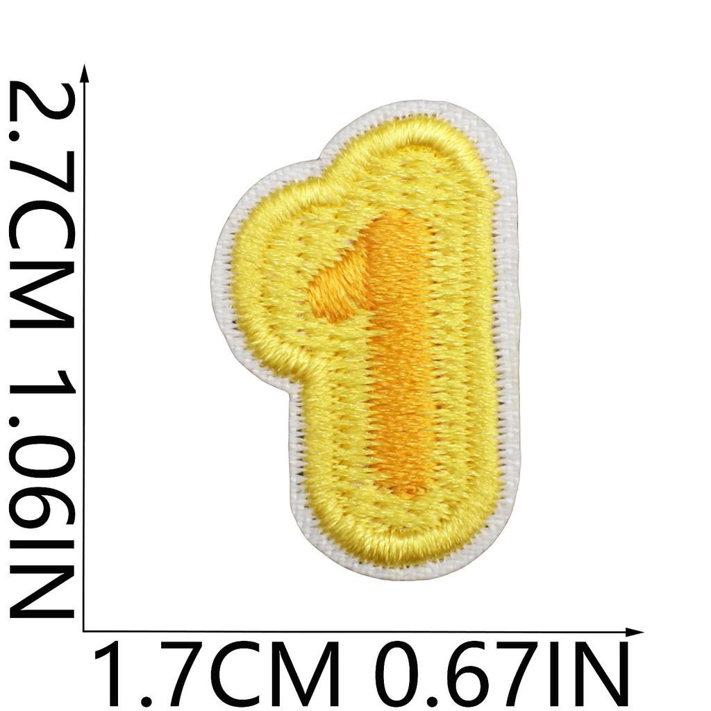 English Letter Embroidery Cloth Sticker Small Size Diy Pendant Decorative Patch Sticker Love Star Letter Embroidery Chapter Boy