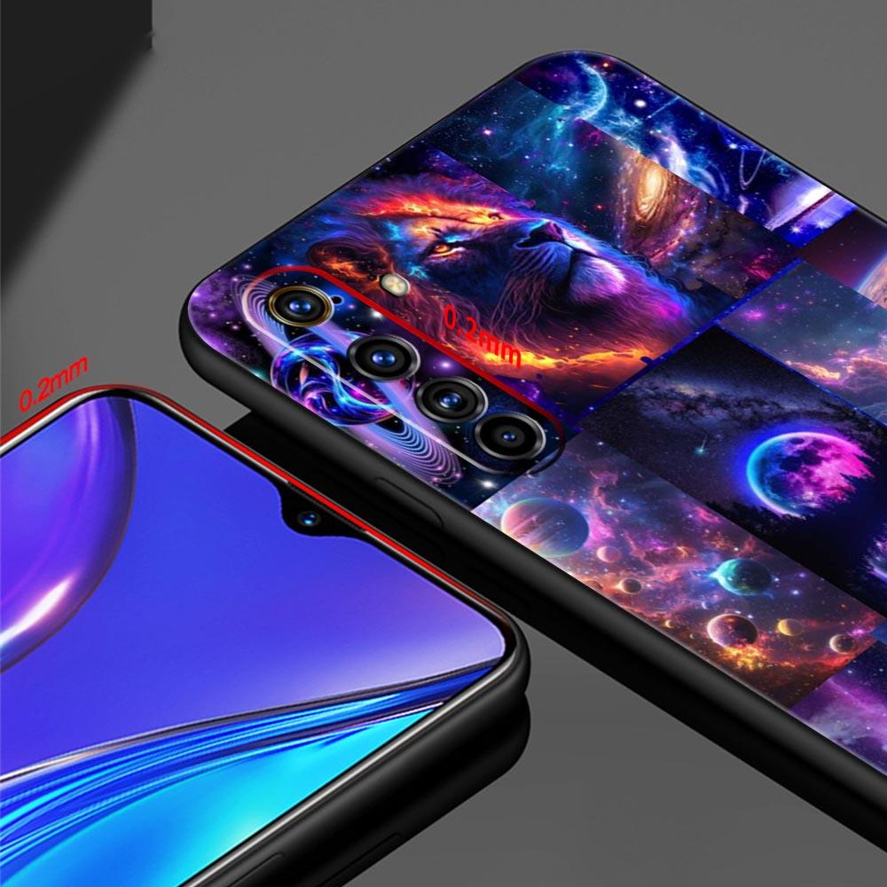 Universe Starry Sky Moon Case For Realme C67 C63 C55 C53 C35 C25 C21 GT 2 3 5 6 10 11 12 13 Pro Plus 5G Soft TPU Phone Cover Bag