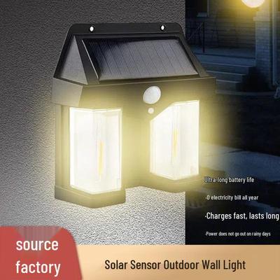 Lumière de Jardin LED Solaire Extérieure Étanche avec Activation Crépusculaire et Détecteur de Mouvement Humain