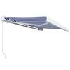 Manual Cassette Awning 400x300 Cm Blue and White