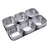 6/8 Grid Food Preparation Box Rectangular Dessert Ingredient Box Seasoning Storage Box  Hot Pot