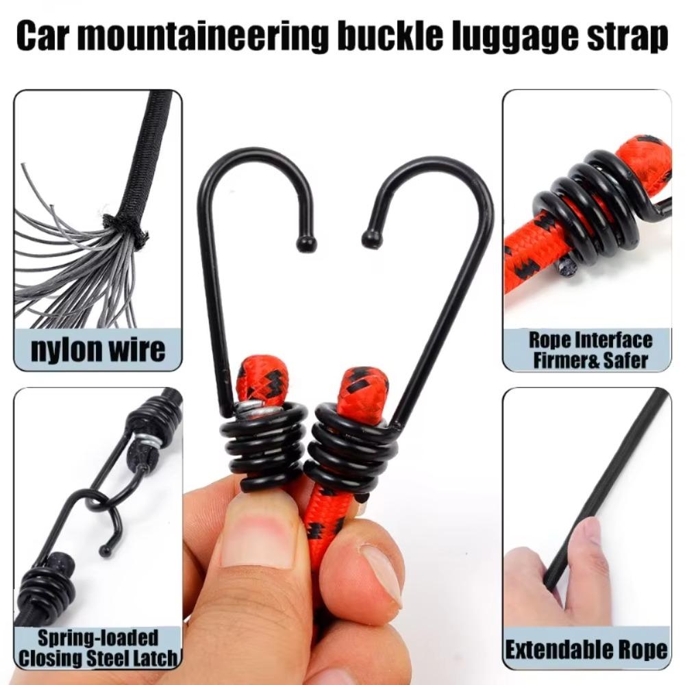 60CM Motorcycle Luggage Strap Rope Elastic Thickened Stretch Binding Rope Fixed Strap Rubber Strapping Packaging Tie