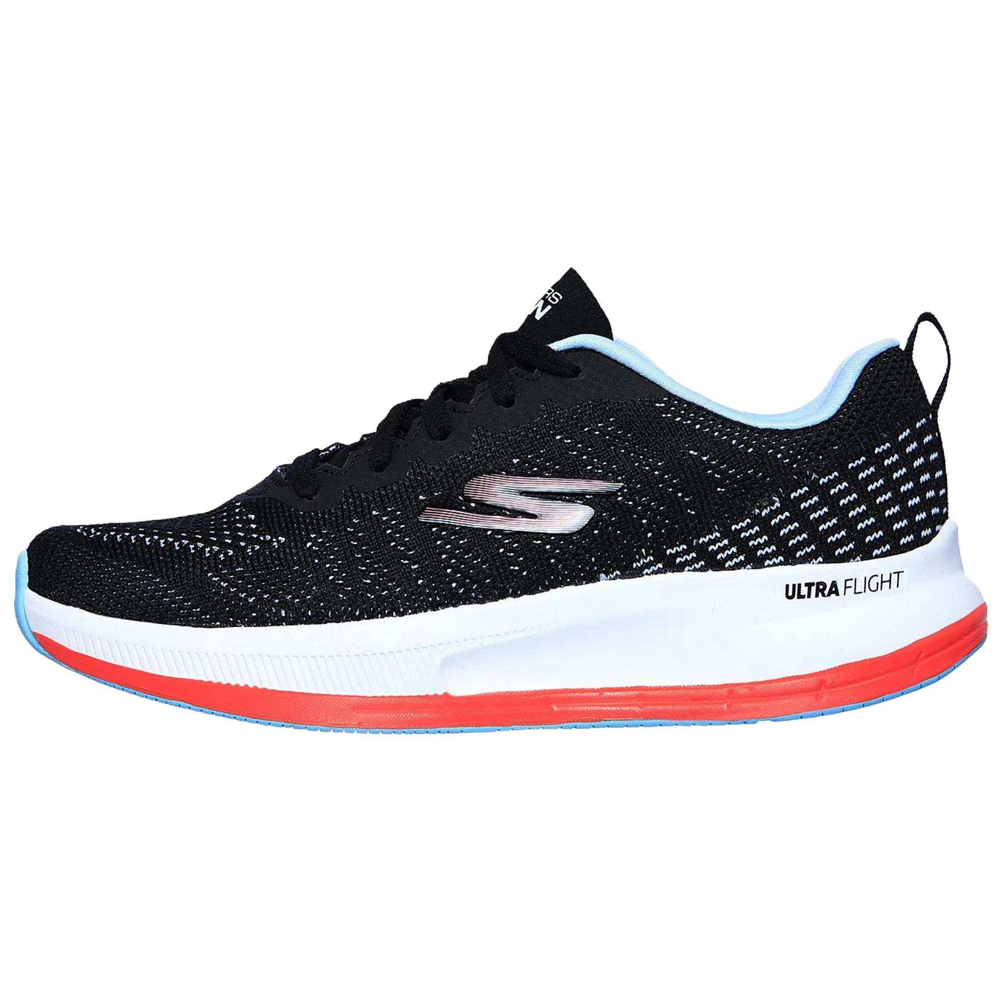 Skechers Go Run Pulse Ultimate Самые удобные дышащие возвратные кроссовки для бега Женские кроссовки Черно-синие 128101-BKLB 35