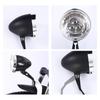USB Charging Retro Bike Headlight Classic Mountain Bike Front Light 3 Led Bulbs Bicycle Front Lighting For Cycling Accessories