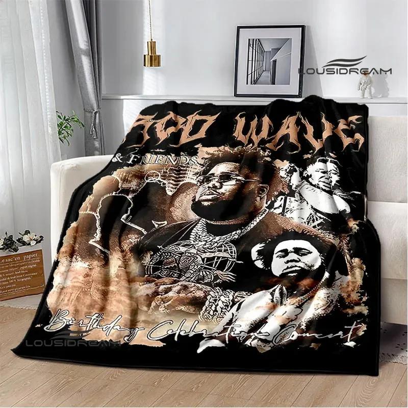 Rapper rod wave printed blanket Warm Flannel Blankets Soft and Comfortable blanket Home Travel Blanket bed linings Birthday Gift