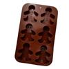 Gingerbread Man Christmas Food Grade Silicone Mold Chocolate Fondant Mold Snowman Lollipop Cake Candy Cake Decorating Tools