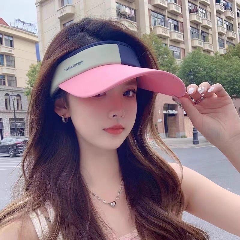 Women's open top baseball cap running sports men's sun protection outdoor ponytail hat