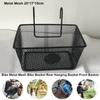 Black Bike Front Basket 25*17*15cm E-Scooter E-bike Basket Folding Mountain Bike Basket
