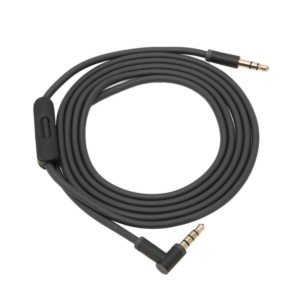 Replacement Cable with Inline Microphone and Track Control Portable Cable for Headphones(Black Red )