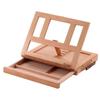 Beech Wood Portable Wooden Table Easel Multifunction Oil Paint Easel Folding Easel  For Artists