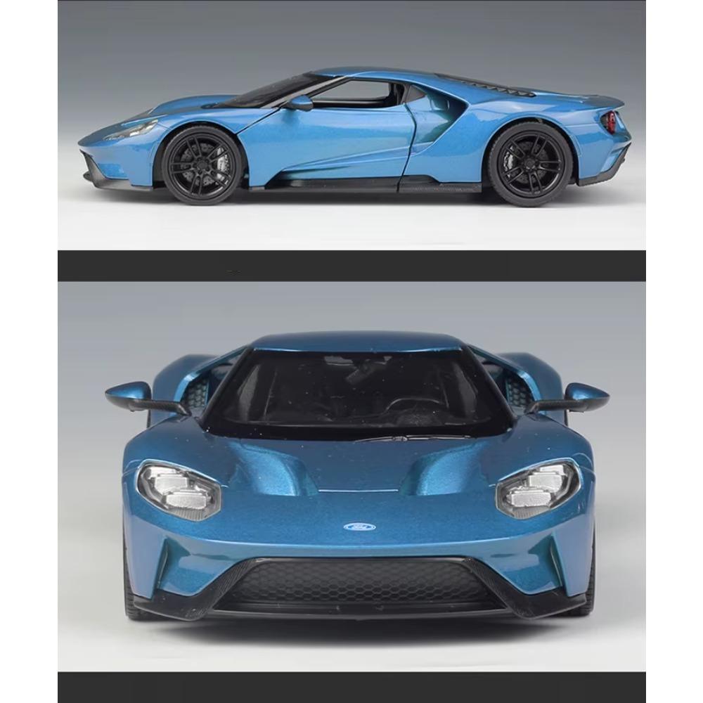 Welly 1/24 Ford GT 2017 Supersportwagen Legierungsauto Modell Diecast Spielzeugfahrzeuge Simulation Hobbys Sammlerauto Spielzeug Kinder Geburtstagsgeschenk