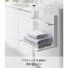 Yamazaki Laundry Side Magnetic Folding Shelf 2-Tier White W41xD26xH36.5cm Tower