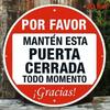 Vintage Metal Sign Por Favor 20x20cm Retro Wall Decor for Kitchen Bar Cafe