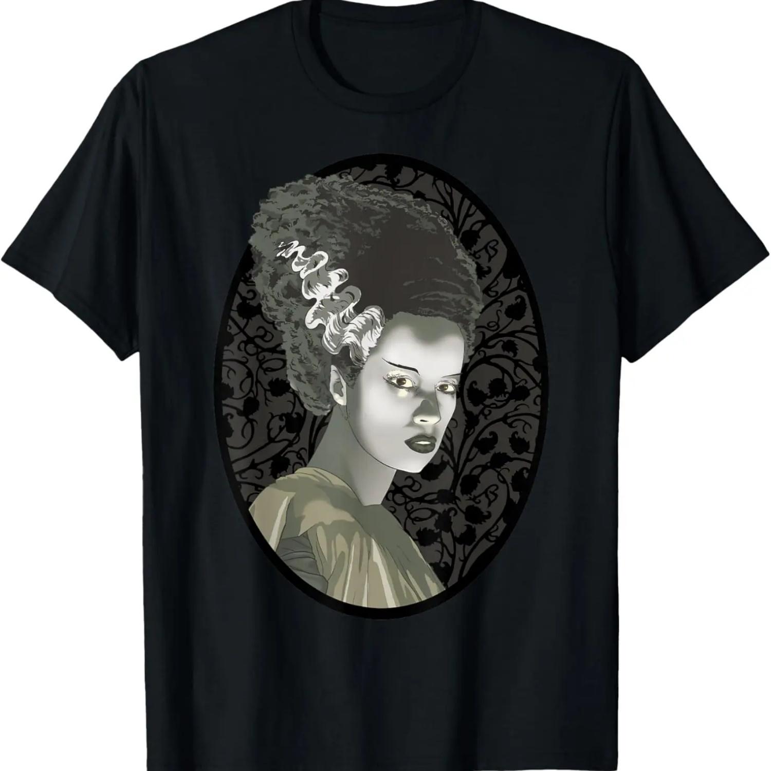 Universal Monsters Bride Of Frankenstein Illustrated T-Shirt S