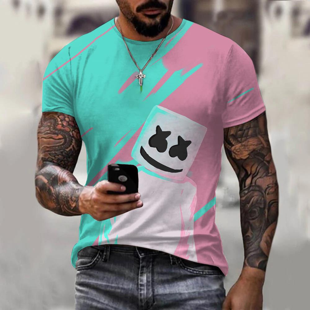 Christmas Popular Anime 3D Printed Men s T-shirt 2XS