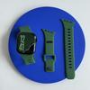 For Watch 9/8/7/SE Beveled Striped Silicone Gel Watch Band with Pin Buckle Sports-Style