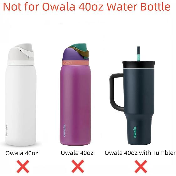 4Pcs Replacement Straw Fit for Owala 24oz 32oz,Reble Drinking Straws with Cleaner Brush Compatible with Owala FreeSip Water Bottle, Cup Accessories