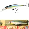 Lucky Craft Pointer 78DD Deep Diver Freeze Pearl Threadfin Fishing Lure Minnow for Bass Fishing (Bee 78LB) (183 Shad)