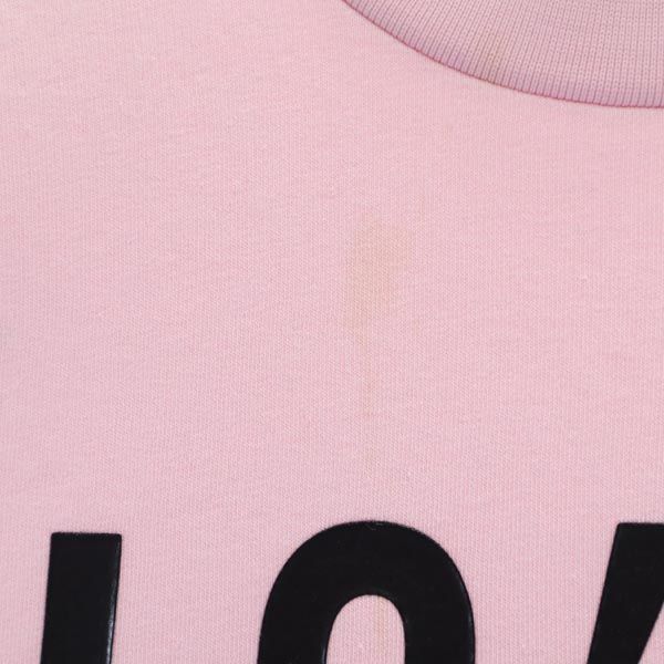 LOVEMOSCHINO Logo Print Long Sleeve Sweat One Piece 4 Pink Women Used