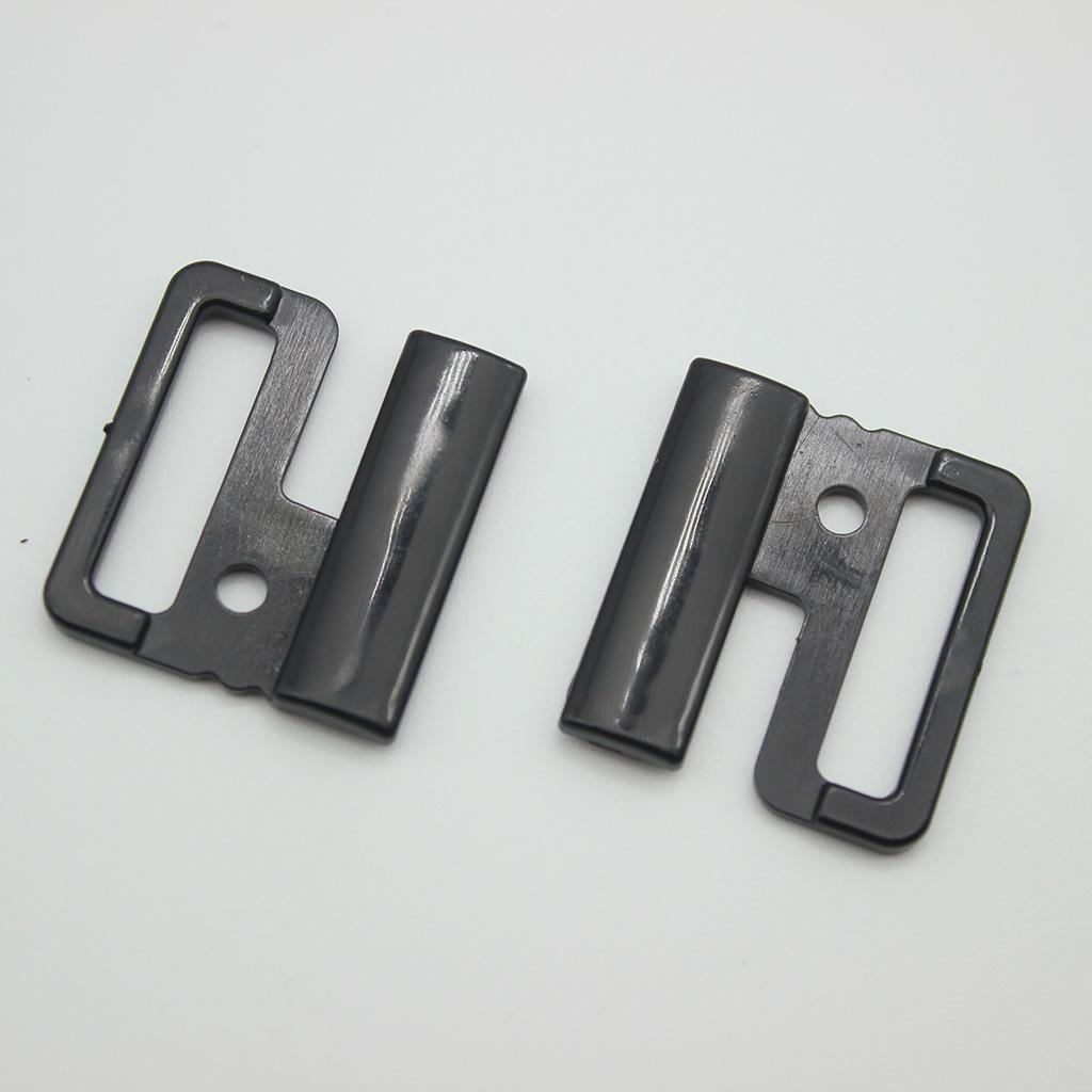 

Lingerie Supplies Hook Snap Bra Clasps Plastic Bra Fastener Clips for Clothes 20mm for Underwear and Bikini чёрный