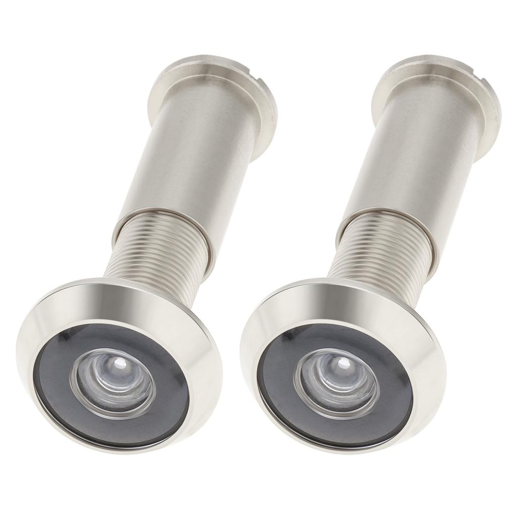 Massives Messing 2 Stück 14 mm Türspion Betrachter 180 Grad Weitwinkel HD Optische Glaslinse Schwerlast Privatsphäre Sicherheit Universal
