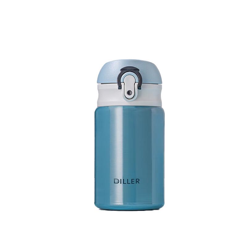 Dileber 300ml Portable Pop-up Lid Insulated Bottle