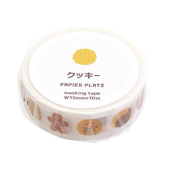 Papier Platz Masking Tape Okawarimasute Cookie 72-012 B0D7BSZT25