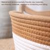 Handwoven Rope Cat Basket Cat Bed Basket with Rope Knot Ball Cat Ear Design Foldable Cat Bed for Indoor Cats Lounging Sleeping Entertainment