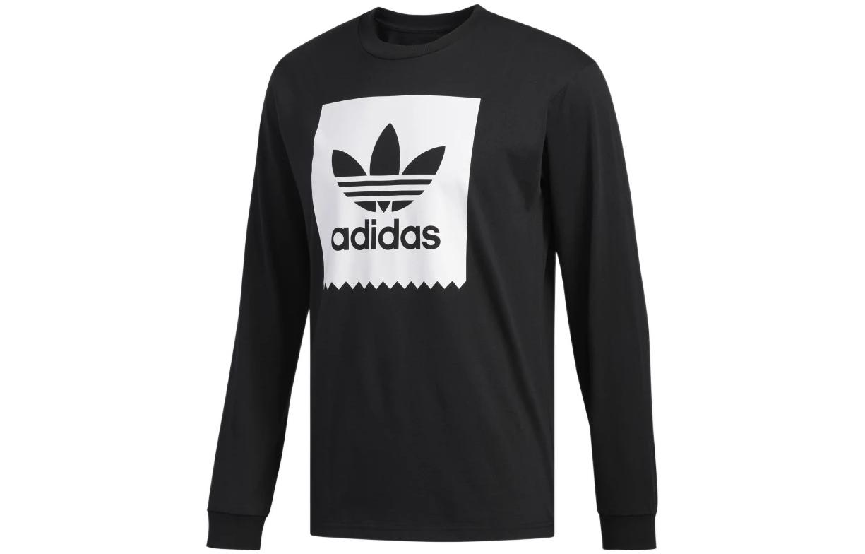 Adidas Originals T Shirts Men s Black Crew Neck Moderate Straight Fit EC7366 L
